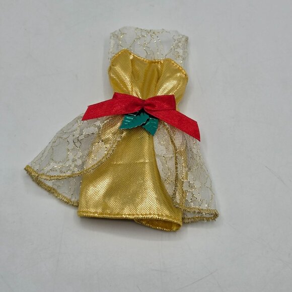 Vintage 1995 Barbie Holiday Fancy Dress With Lace & Bow Decor - Picture 3 of 5